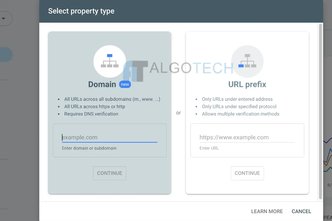 Tambah Domain Di Google Search Console