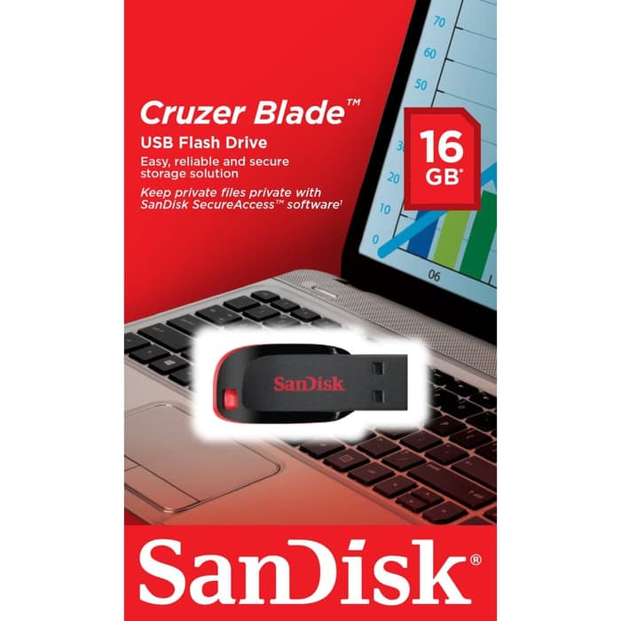 Jual Flashdisk Sandisk 16GB Cruzer Blade CZ50