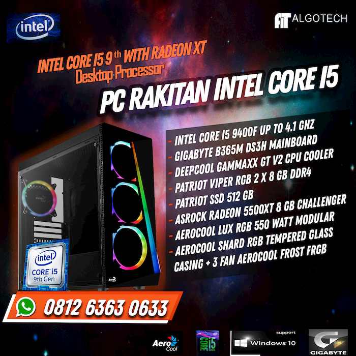 beli Komputer Rakitan Intel Core i5 VGA 1650 4GB