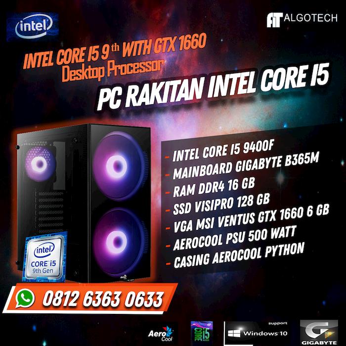 Paket PC Rakitan Intel Core I5 Generasi 9 - VGA Gtx 1660 6GB